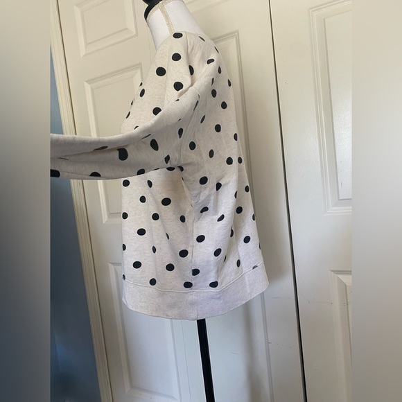 Kate Spade ♠️ Polka Dot Sweatshirt XS - Picture 2 of 6